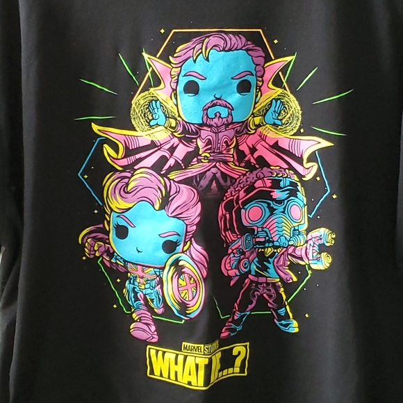 FUNKO POP / MARVEL What If.... Dr. Strange Mens Short Sleeve Shirt - Picture 2 of 4
